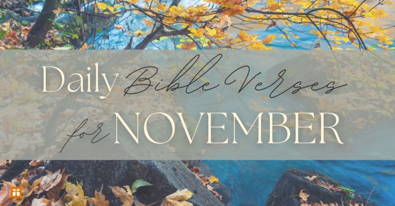 Daily Verses for November  | Christianity.com Daily Verses for November  | Christianity.com