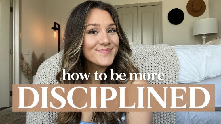 HOW TO BE DISCIPLINED (christian advice on self control)