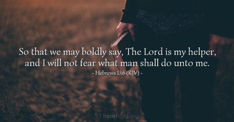 Hebrews 13:6 (KJV) — Today's Verse for Thursday, November 6, 2025