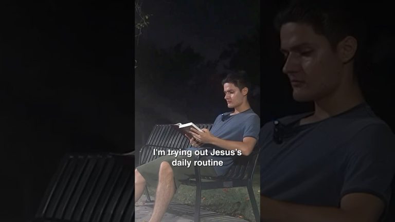 I Tried Jesus’s Daily Routine