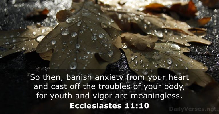 Ecclesiastes 11:10