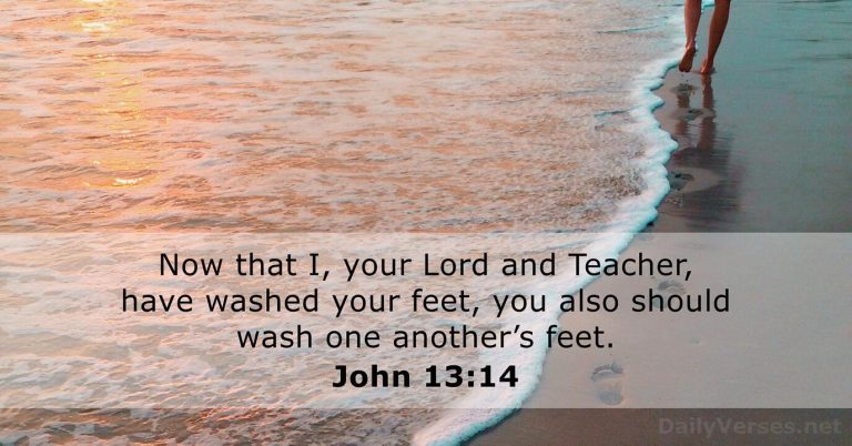 November 14, 2025 – Bible verse of the day John 13:14