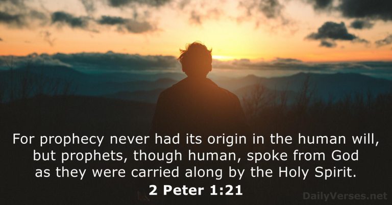 November 5, 2025 – Bible verse of the day 2 Peter 1:21