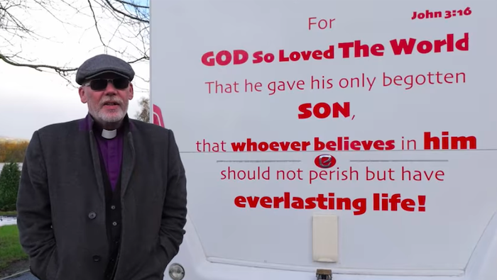 Pastor says police officer warned him Bible verse could be seen as hate speech Pastor says police officer warned him Bible verse could be seen as hate speech