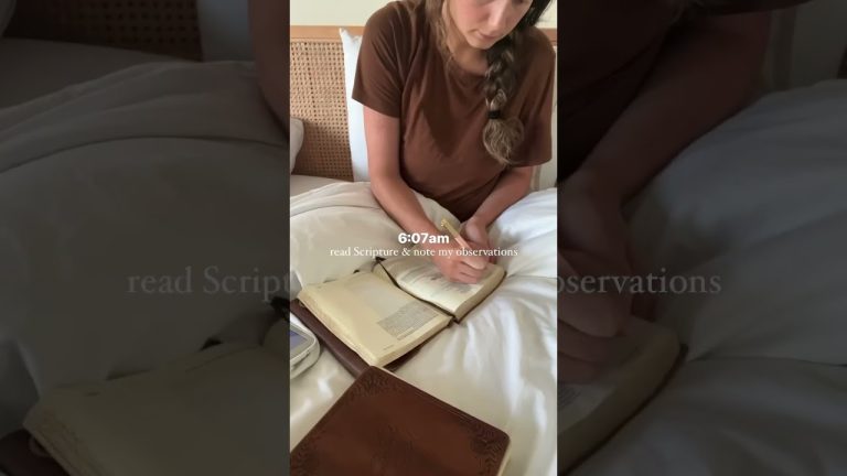 Realistic quiet time routine 📖 doesn’t have to be fancy or long, but time w/God changes everything