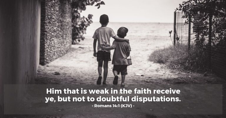Romans 14:1 (KJV) — Today's Verse for Tuesday, November 11, 2025