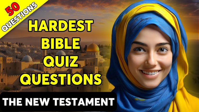 THE NEW TESTAMENT QUIZ - 50 BIBLE QUESTIONS TO TEST YOUR BIBLE KNOWLEDGE - The Bible Quiz