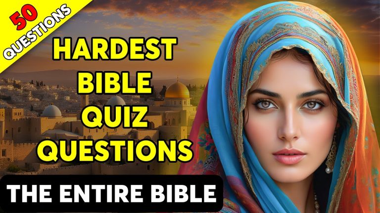 THE ULTIMATE BIBLE QUIZ – 50 BIBLE QUESTIONS TO TEST YOUR BIBLE KNOWLEDGE | The Bible Quiz THE ULTIMATE BIBLE QUIZ - 50 BIBLE QUESTIONS TO TEST YOUR BIBLE KNOWLEDGE | The Bible Quiz