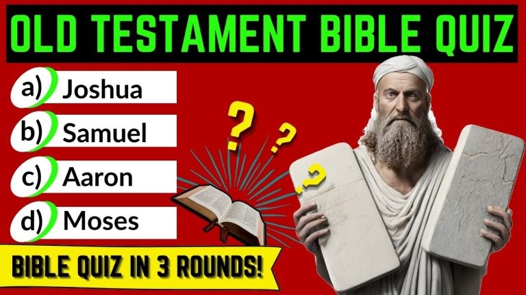The Ultimate Old Testament Bible Quiz🤔 : 3 Levels - 30 Questions!