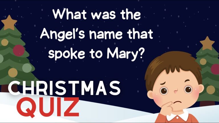 Christmas Bible Quiz For Kids | Cartoon Christmas Bible Quiz For Kids | Cartoon