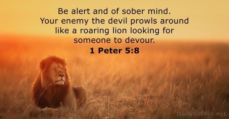 December 10, 2025 – Bible verse of the day 1 Peter 5:8