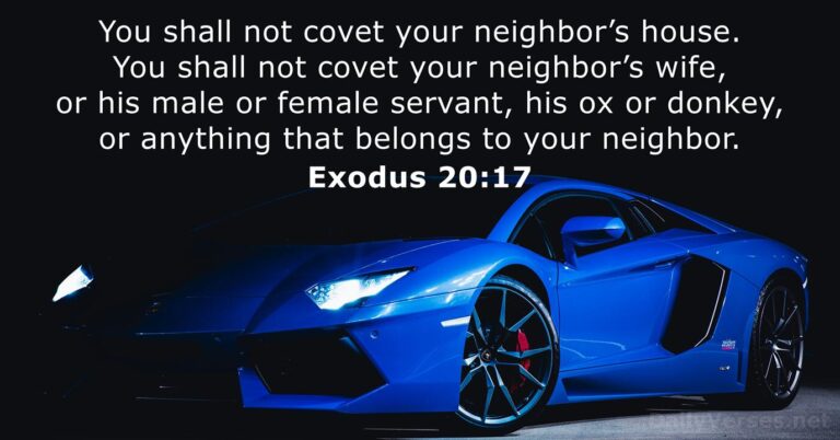 December 2, 2025 – Bible verse of the day Exodus 20:17