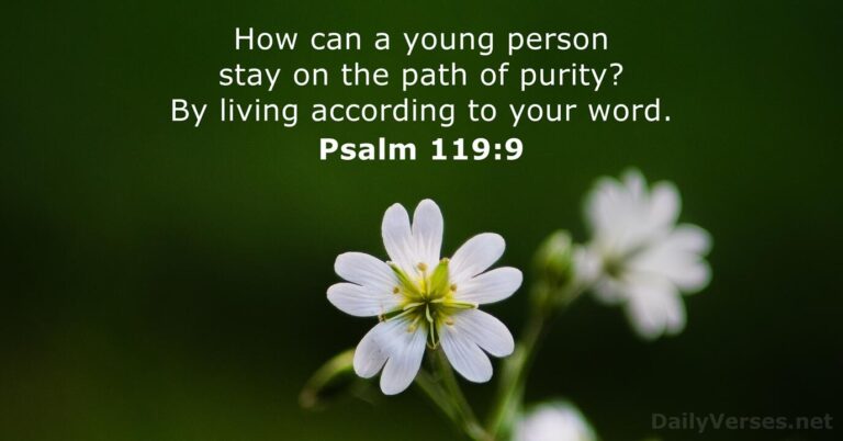December 3, 2025 – Bible verse of the day Psalm 119:9