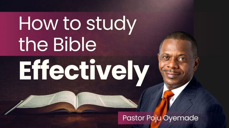 How to Study the Bible Effectively.
