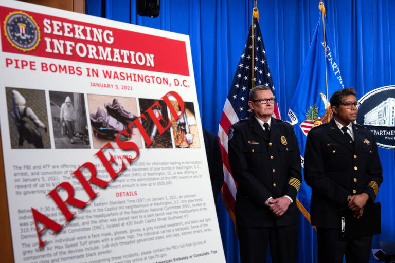 January 6th Pipe Bomb Suspect Arrested in D.C.