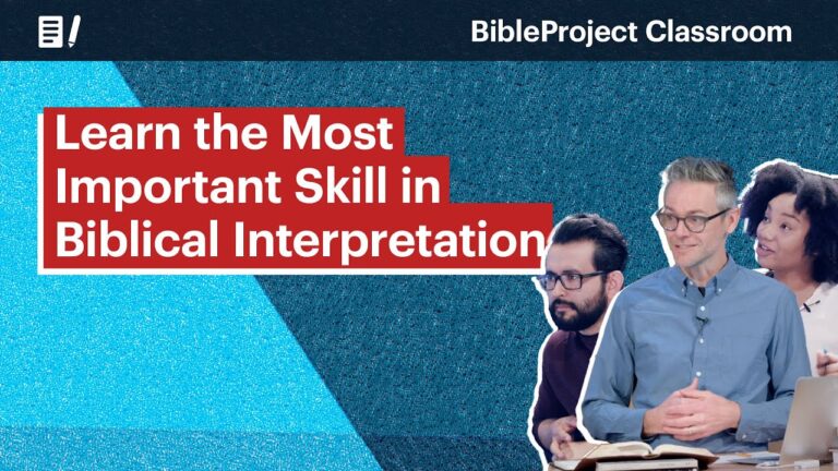 Learn the Most Important Skill in Biblical Interpretation Learn the Most Important Skill in Biblical Interpretation
