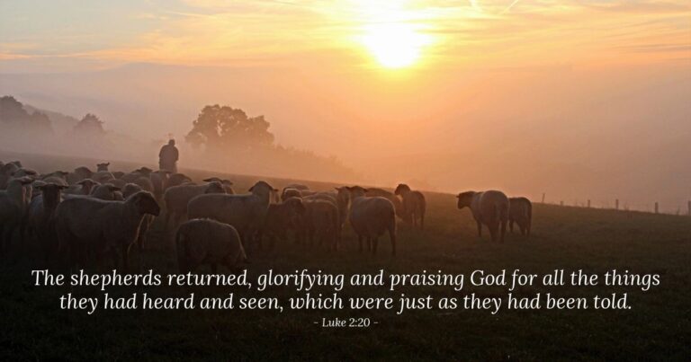 Luke 2:20 — Today’s Verse for Saturday, December 27, 2025 Luke 2:20 — Today's Verse for Saturday, December 27, 2025