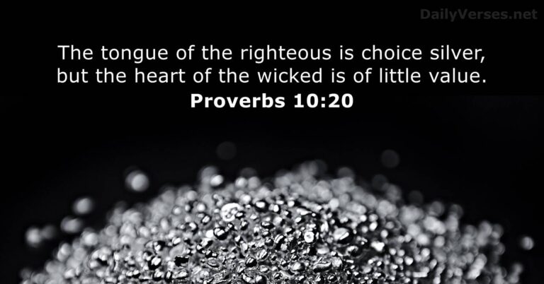 Proverbs 10:20