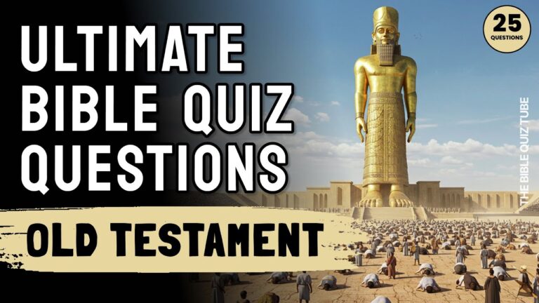 Old Testament Bible Trivia: 25 Questions On Key Figures & Events To Test Your Bible Knowledge | TBQT