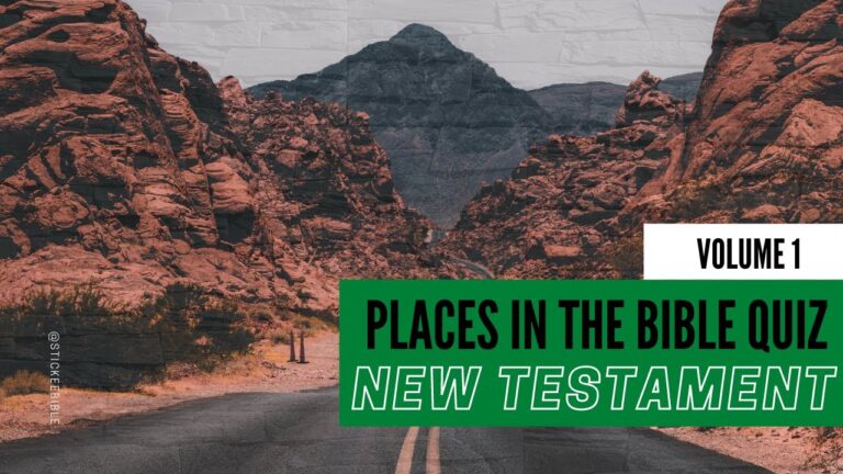 Places in the Bible Quiz | NEW Testament Trivia (Volume 1)