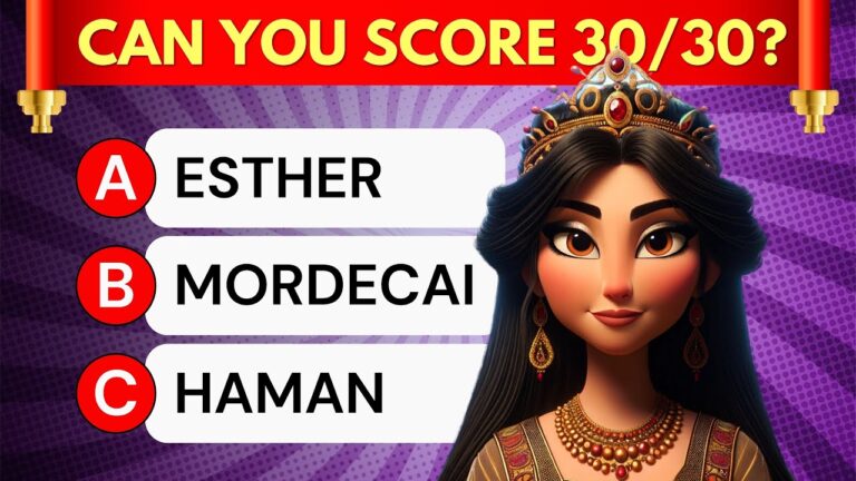 Queen Esther BIBLE QUIZ 👸 – The Ultimate Bible Quiz – 30 Questions Queen Esther BIBLE QUIZ 👸 - The Ultimate Bible Quiz - 30 Questions