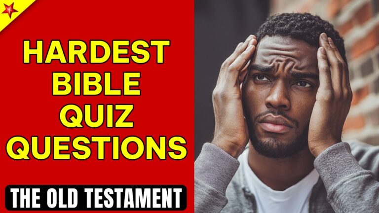 TOP 25 HARDEST BIBLE QUIZ TO TEST YOUR KNOWLEDGE OF THE OLD TESTAMENT TOP 25 HARDEST BIBLE QUIZ TO TEST YOUR KNOWLEDGE OF THE OLD TESTAMENT