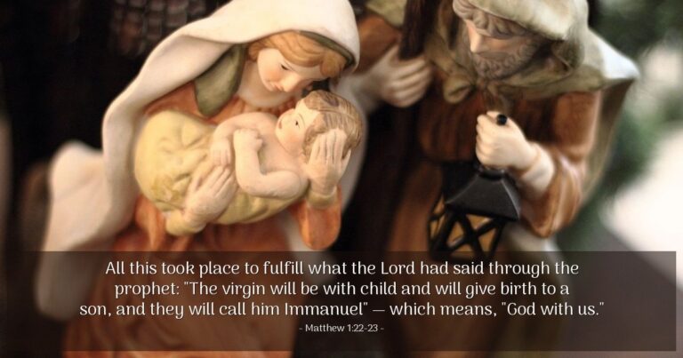 Today's Verse - Matthew 1:22-23