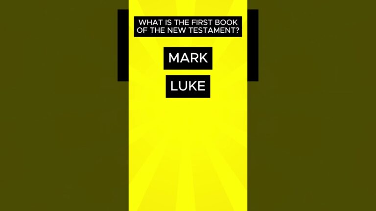 What is the first book of the New Testament? Bible Quiz What is the first book of the New Testament? Bible Quiz