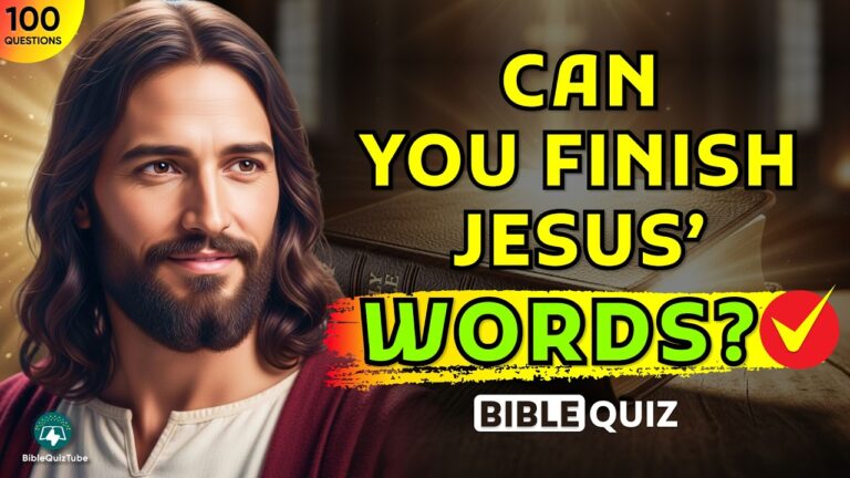 Your Bible Memory Is Strong If You Score 70/100 - WORDS OF JESUS BIBLE QUIZ
