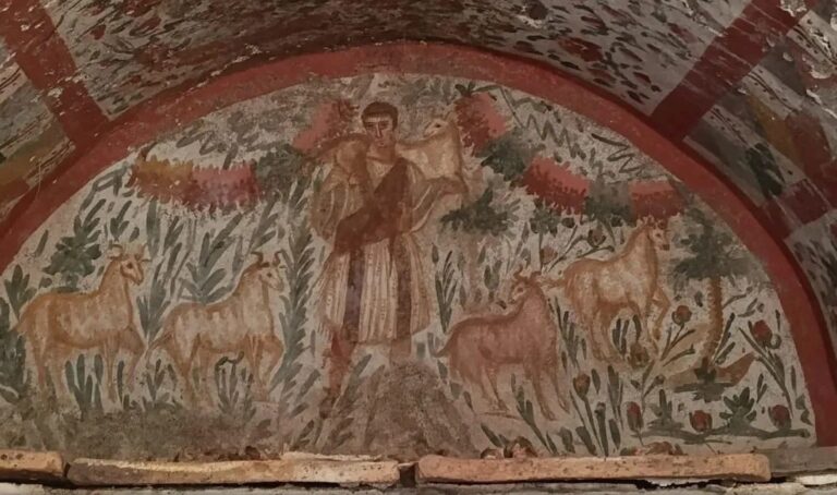 Archaeologists find early Christian fresco depicting Jesus