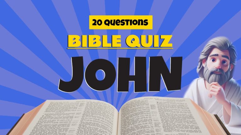 Bible Quiz Challenge: 20 New Testament Questions from John Chapter 1! Bible Quiz Challenge: 20 New Testament Questions from John Chapter 1!