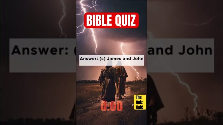 Bible Quiz | Questions & Answers