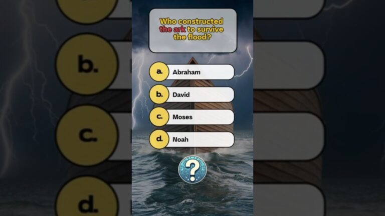 Bible Trivia Challenge – Can You Get All 5 Right?