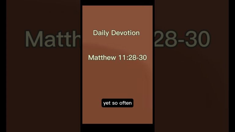 Daily Devotion # Today Scripture Reading #