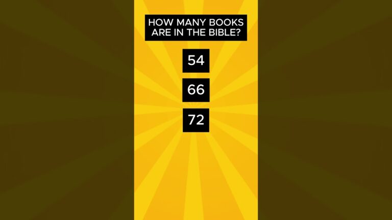 How many books are in the Bible? Bible Quiz - Bible Trivia - Bible Story