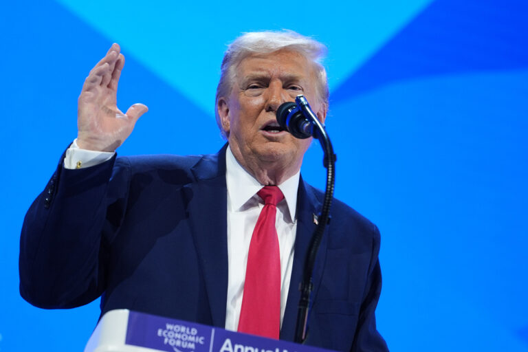 In Davos, Trump Hails Gaza Peace Board, Warns Hamas to Disarm or ‘Be Blown Away’ In Davos, Trump Hails Gaza Peace Board, Warns Hamas to Disarm or 'Be Blown Away'
