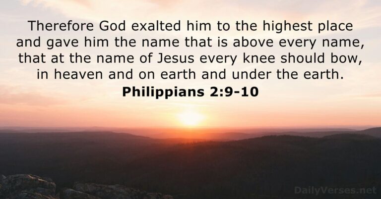 Philippians 2:9-10