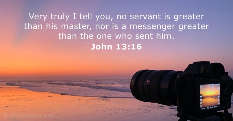 January 26, 2026 – Bible verse of the day John 13:16