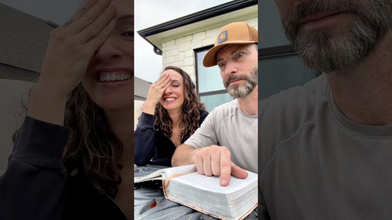 Reading scripture with my husband be like