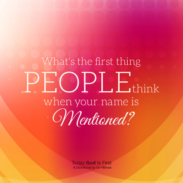 Your Positioning – Today God Is First Your Positioning - Today God Is First