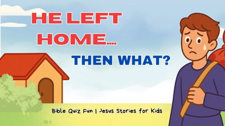 Bible Quiz | For Kids – Bible Trivia Jesus Parable #1:The Lost Son Comes Home 🏡💔