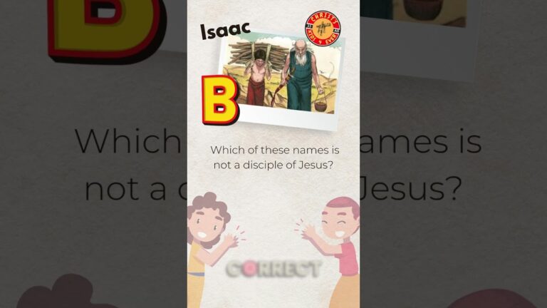 🧠 Bible Quiz for Kids: Spot the Name That’s NOT a Disciple!