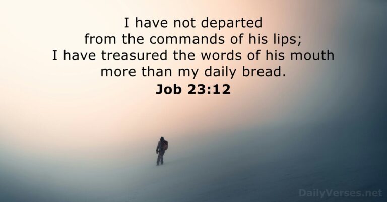 Job 23:12