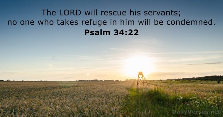 February 8, 2026 – Bible verse of the day Psalm 34:22
