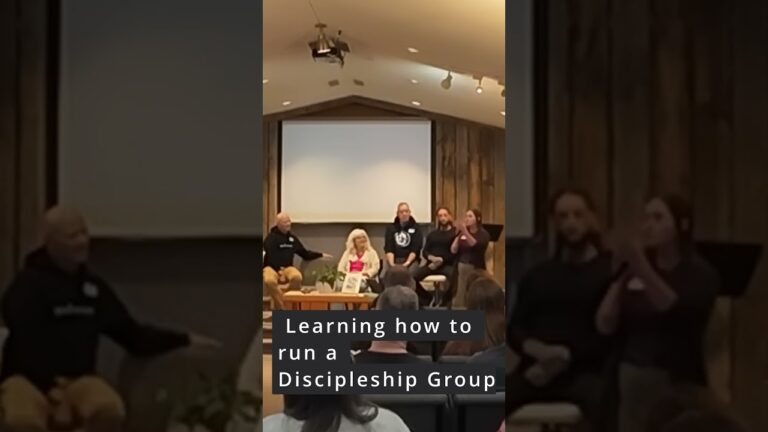 Helping people with Small group discipleship questions.