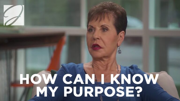 How Can I Know My Purpose? | Joyce Meyer