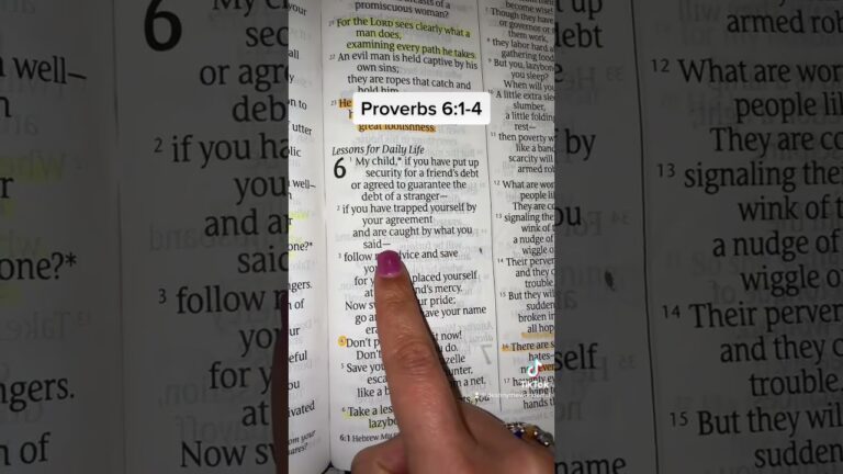 MIx Friendship with Money?! Don’t Put Your Trust on the Line — Proverbs 6:1-4 ⚠️