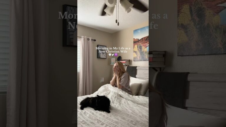 Morning routine with Jesus as a new Christian wife #christian