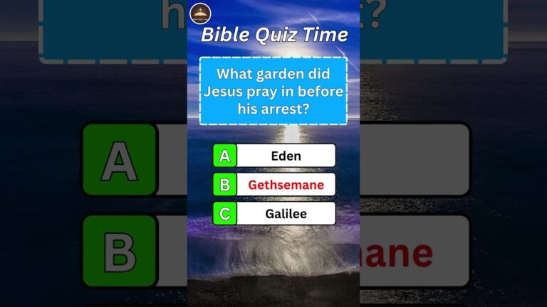 ⏱️Think Fast!⚡Quick Bible Quiz You Will Love #biblechallenge #quiz #biblegames #biblequiztime