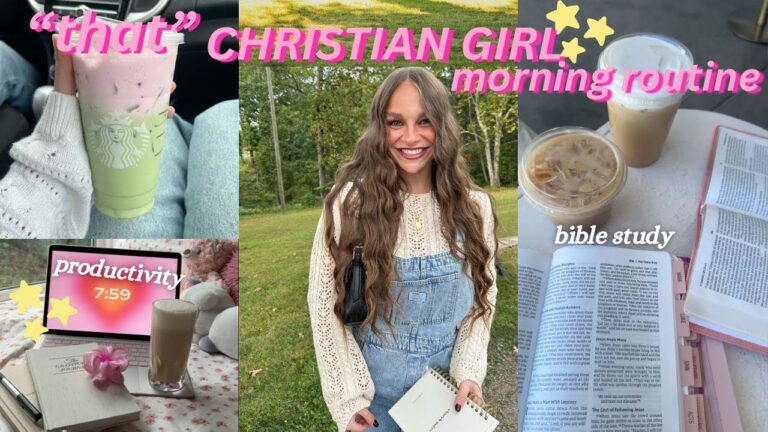 5AM *that* CHRISTIAN GIRL MORNING ROUTINE🌟🌷: productivity, worship leader, healthy habits + workout